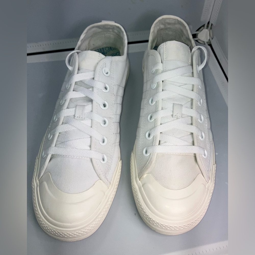 Adidas Nizza RF Triple White Men 10/Womens 11.5 - Picture 3 of 13